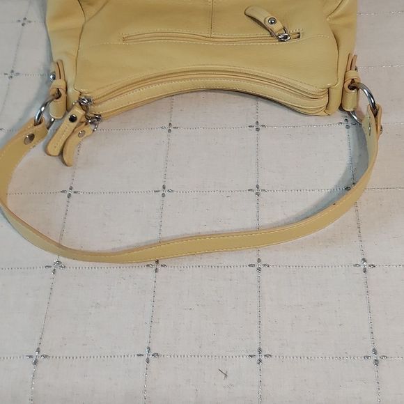 Yellow Pebble Leather Bag - Picture 5 of 7